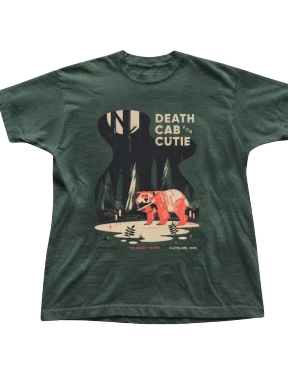 Death Cab Cutie Forest Green Graphic Tee